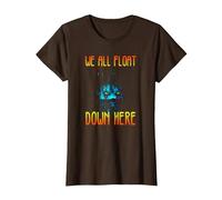 IT We All Float Down Here T-Shirt, Femme, Marron, S
