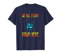 IT We All Float Down Here T-Shirt, Homme, Bleu Marine, XL