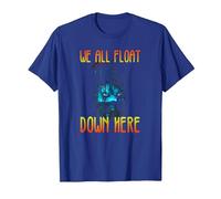 IT We All Float Down Here T-Shirt, Homme, Bleu Royal, S