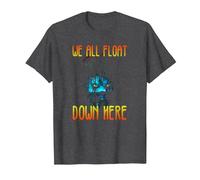 IT We All Float Down Here T-Shirt, Homme, Chiné Foncé, S