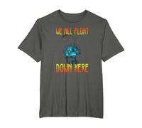 IT We All Float Down Here T-Shirt, Homme Grandes Tailles, Asphalte, 3X Tall