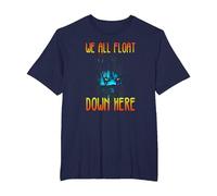 IT We All Float Down Here T-Shirt, Homme Grandes Tailles, Bleu Marine, 5X Tall