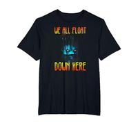IT We All Float Down Here T-Shirt, Homme Grandes Tailles, Noir, 6X Tall