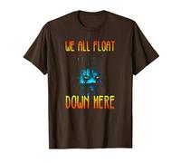 IT We All Float Down Here T-Shirt, Homme, Marron, S