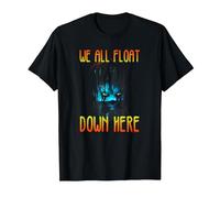 IT We All Float Down Here T-Shirt, Homme, Noir, XXL