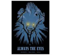 IT : Welcome to Derry Limited Edition A3 Art Print - Œuvre d'art Pennywise Negative Space - Collection numérotée à la main - Souvenirs d'horreur sous licence officielle