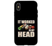 It Worked-in My Head Billard Sport Pool Pro Player Skill Coque pour iPhone X/XS