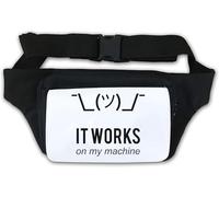 It Works On My Machine Programmer Shrug Meme Sac banane Blanc