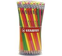 Stabilo Swano 4907 - Crayon - Graphite - Hb - Avec Gomme - Pack De 96