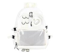 Ita Bag Preppy Sac à dos avec insert d'affichage pour école Anime Cosplay, blanc, Large, Décontracté