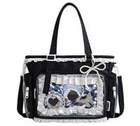 Ita Crossbody Tote Bag, Pin Display Bag with Insert, Cute Messenger Bag