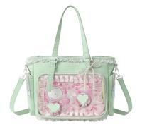 Ita Crossbody Tote Bag, Pin Display Bag with Insert, Cute Messenger Bag