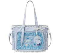 Ita Crossbody Tote Bag, Pin Display Bag with Insert, Cute Messenger Bag