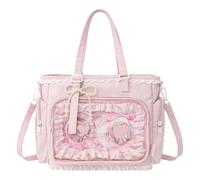 Ita Crossbody Tote Bag, Pin Display Bag with Insert, Cute Messenger Bag