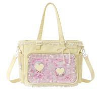 Ita Crossbody Tote Bag, Pin Display Bag with Insert, Cute Messenger Bag