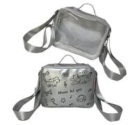 Ita Sac à dos pour femme Joli sac à bandoulière Sac à bandoulière Sac d'école Joli sac à dos, Argent Noir Embroïde, Bohème