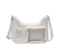 Itabag Joli sac à bandoulière transparent Style japonais Sac de rencontre en cuir PU Sac à bandoulière Sac d'école, blanc, 30x20cm/11.81x7.87''