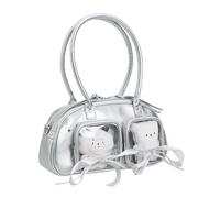 Itabag Sac à bandoulière tendance pour fête, shopping, quotidien, sac à main, Argenté., One Size