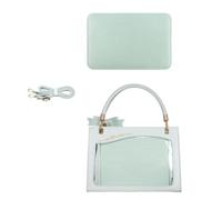 Itabag Sac à bandoulière transparent avec nœud et sac à main Style japonais, Bleu, Bohème