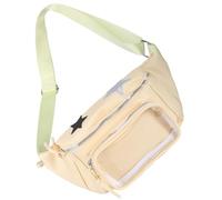 Itabag Sac de poitrine transparent pour femme Style japonais Sac à bandoulière Joli sac banane et sacs à main pour affichage d'épingles, jaune, Organiseur de sac