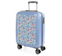 ITACA - Maleta Cabina Infantil Con Ruedas Giratorias. Maleta Infantil de Viaje Ligera Para Niños, Equipaje de Mano, Compatible Ryanair. Candado de Combinación Azul Bouquet