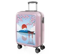 ITACA - Maletas De Viaje Cabina 55x40x20 Equipaje De Mano Avion Trolley Cabina Duradero Ligero Ruedas Silenciosas Con Neceser. Candado de Combinación Rosa Japan