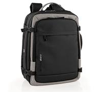 ITACA - Sac A Dos pratique et Sac De Voyage Cabine polyvalent avec grande capacité et rangement organisé pour courts séjours et voyages. 40X30X20 Compatibles Ryanair. Valise Extensible, Noir