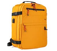 ITACA - Sac A Dos pratique et Sac De Voyage Cabine polyvalent avec grande capacité et rangement organisé pour courts séjours et voyages. 40X30X20 Compatibles Ryanair., Moutarde