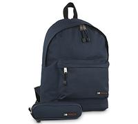 ITACA - Sac à Dos Unisexe Grande Capacité pour École, Lycée et Université - Léger, Résistant, Multifonction, Idéal Garçon et Fille, Voyage et Sport, Bleu marine