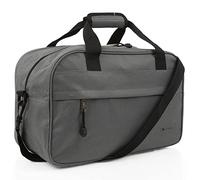 ITACA - Sac de Voyage Cabine 40 x 25 x 20 cm Pliable léger imperméable pour Femme et Homme Compatible Ryanair, Gris, Urbain