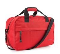 ITACA - Sac de Voyage Cabine Pliable léger imperméable 40 x 25 x 20 cm pour Femme et Homme, Compatible Ryanair, Rouge, Urbain