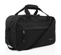 ITACA - Sac de Voyage Cabine Pliable léger imperméable 40 x 25 x 20 cm pour Femme et Homme, Compatible Ryanair, Noir, Urbain