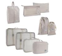 ITACA - Sacs dorganisation de voyage (9 pièces), Travel Organizer : Efficacité maximale avec lorganisateur de bagages, sac dorganisation de voyage, organisateur de sac à dos de voyage, organisa, Beige