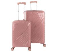 ITACA - Set De Bagages Léger Et Résistant avec Roues Pivotantes 360 Cadenas à Combinaison Inclus Set De Valises Rigides polypropylène Ensemble Valise., Rose