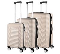 ITACA - Set De Bagages Léger Et Résistant avec Roues Pivotantes 360 Cadenas à Combinaison Inclus Set De Valises Rigides polypropylène Ensemble Valise. Extensible, Taupe