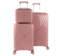 ITACA - Set De Bagages Léger Et Résistant avec Roues Pivotantes 360 Cadenas à Combinaison Inclus Set De Valises Rigides polypropylène Ensemble Valise. avec Trousse de Toilette, Rose