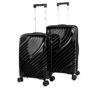 ITACA - Set De Bagages Léger Et Résistant avec Roues Pivotantes 360 Cadenas à Combinaison Inclus Set De Valises Rigides polypropylène Ensemble Valise., Noir