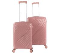 ITACA - Set De Bagages Léger Et Résistant avec Roues Pivotantes 360 Cadenas à Combinaison Inclus Set De Valises Rigides polypropylène Ensemble Valise., Rose