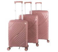 ITACA - Set De Bagages Léger Et Résistant avec Roues Pivotantes 360 Cadenas à Combinaison Inclus Set De Valises Rigides polypropylène Ensemble Valise., Rose