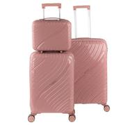 ITACA - Set de Bagages léger et résistant avec Roues pivotantes 360 Cadenas à Combinaison Inclus Valises rigides polypropylène, Ensemble Valise. avec Trousse de Toilette, Rose