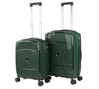 ITACA - Set De Bagages Léger Et Résistant avec Roues Pivotantes 360 Cadenas à Combinaison TSA Inclus Set De Valises Rigides polypropylène Ensemble Valise. Extensible, Vert
