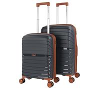 ITACA - Set De Bagages Léger Et Résistant avec Roues Pivotantes 360 Inclus Set De Valises Rigides Polipropileno Ensemble Valise., Bleu Marine