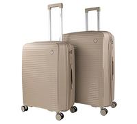 ITACA - Set De Bagages Léger Et Résistant avec Roues Pivotantes 360 Inclus Set De Valises Rigides Polipropileno Ensemble Valise., Crème