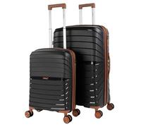 ITACA - Set De Bagages Léger Et Résistant avec Roues Pivotantes 360 Inclus Set De Valises Rigides Polipropileno Ensemble Valise., Noir