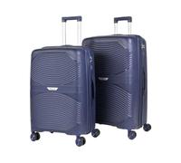 ITACA - Set De Bagages Léger Et Résistant avec Roues Pivotantes 360 Inclus Set De Valises Rigides Polipropileno Ensemble Valise., Bleu Marine