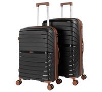 ITACA - Set De Bagages Léger Et Résistant avec Roues Pivotantes 360 Inclus Set De Valises Rigides Polipropileno Ensemble Valise., Noir