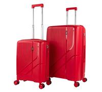 ITACA - Set De Bagages Léger Et Résistant avec Roues Pivotantes 360 Inclus Set De Valises Rigides Polipropileno Ensemble Valise., Rouge