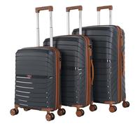 ITACA - Set De Bagages Léger Et Résistant avec Roues Pivotantes 360 Inclus Set De Valises Rigides Polipropileno Ensemble Valise., Bleu Marine