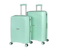 ITACA - Set De Bagages Léger Et Résistant avec Roues Pivotantes 360 Inclus Set De Valises Rigides Polipropileno Ensemble Valise., Menthe