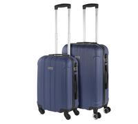 ITACA - Set De Valise Rigide avec roulettes Pivotantes - Set Valise Léger, Grande Capacité, Organisation Astucieuse pour Les Voyages Longs, Bleu Jeans